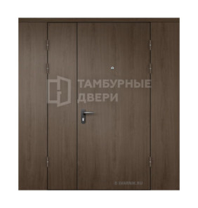 Дверь в тамбур глухая с перегородкой винорит — скелет ТД-252